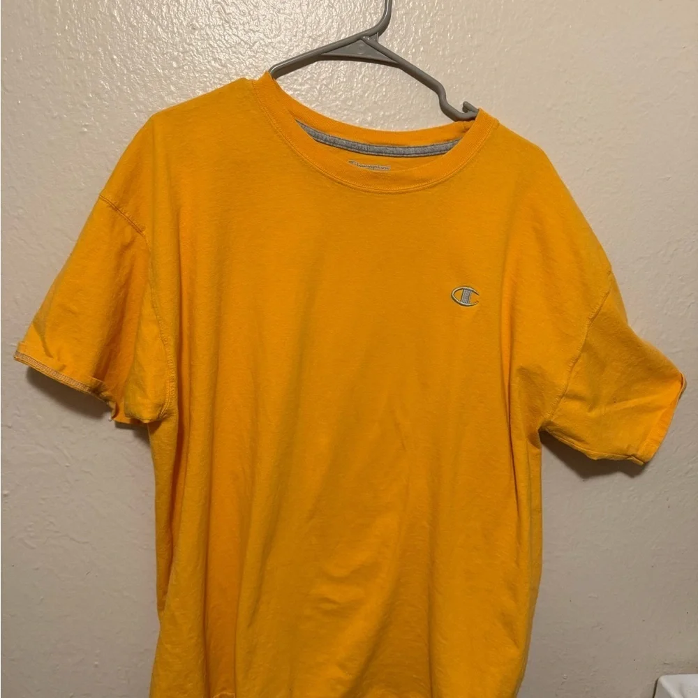 Champion Golden Yellow Tee 👕 - Picture 2 of 5